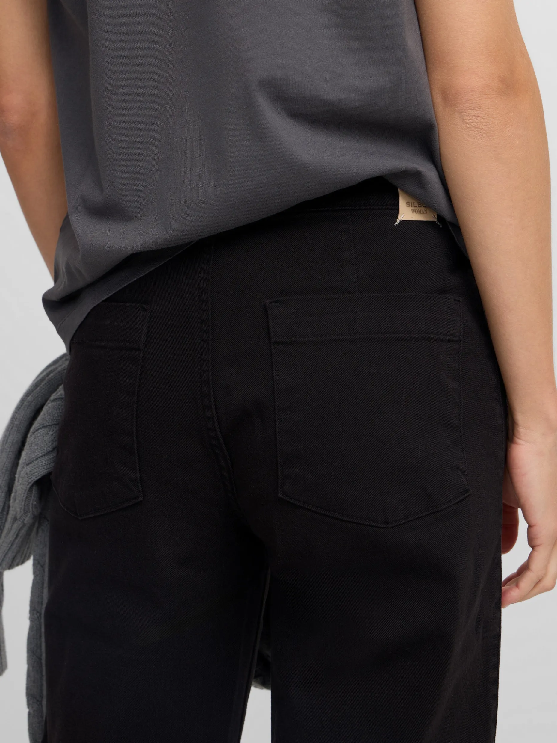 Pantalon culotte negro