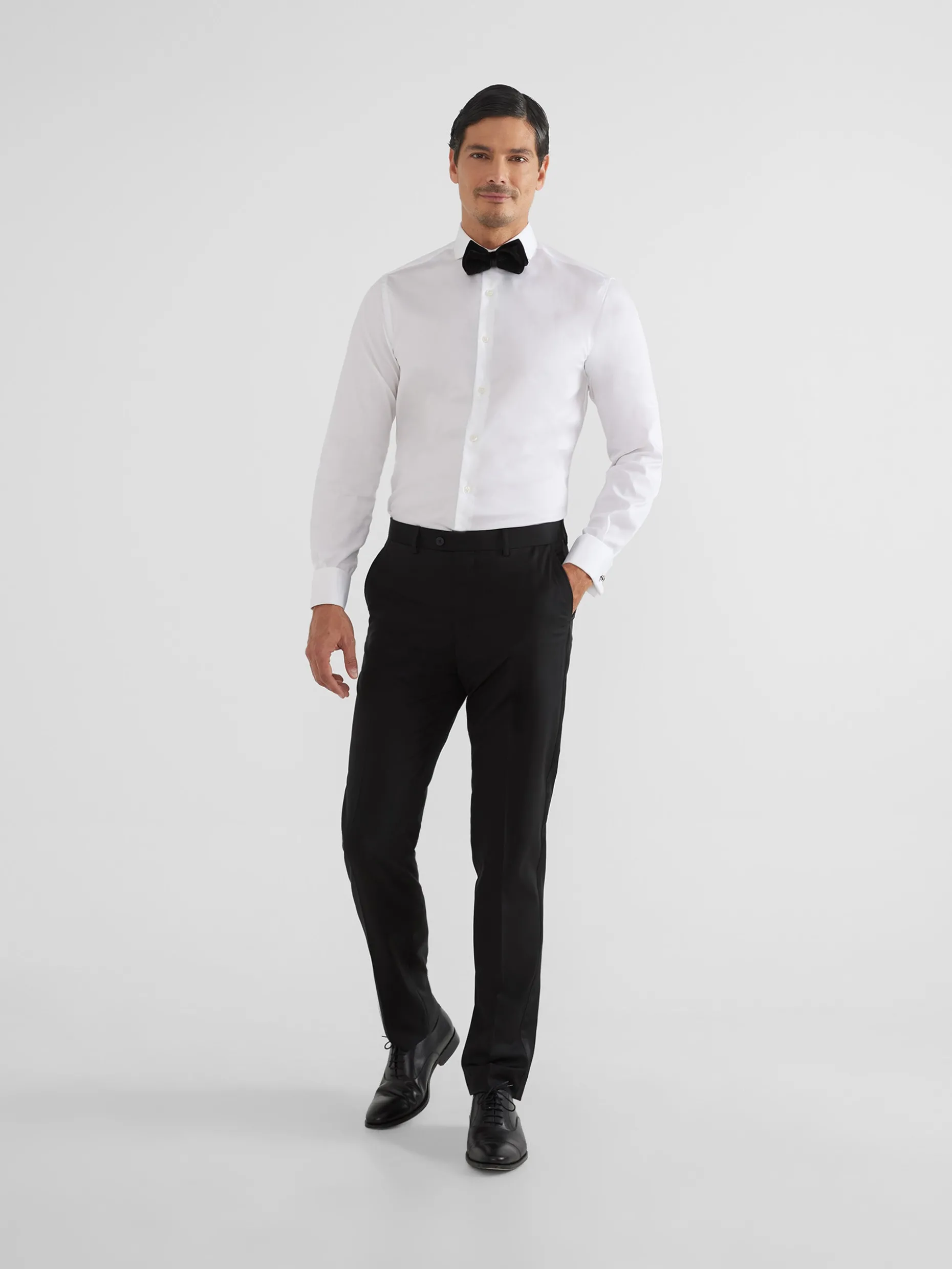 Pantalon esmoquin silbon negro