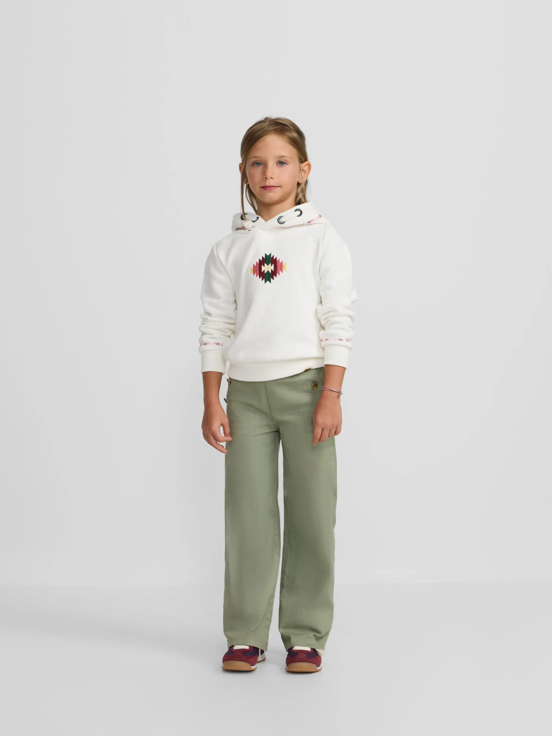 Pantalon girl marinero verde