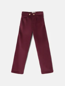 Pantalon girl pana burdeos