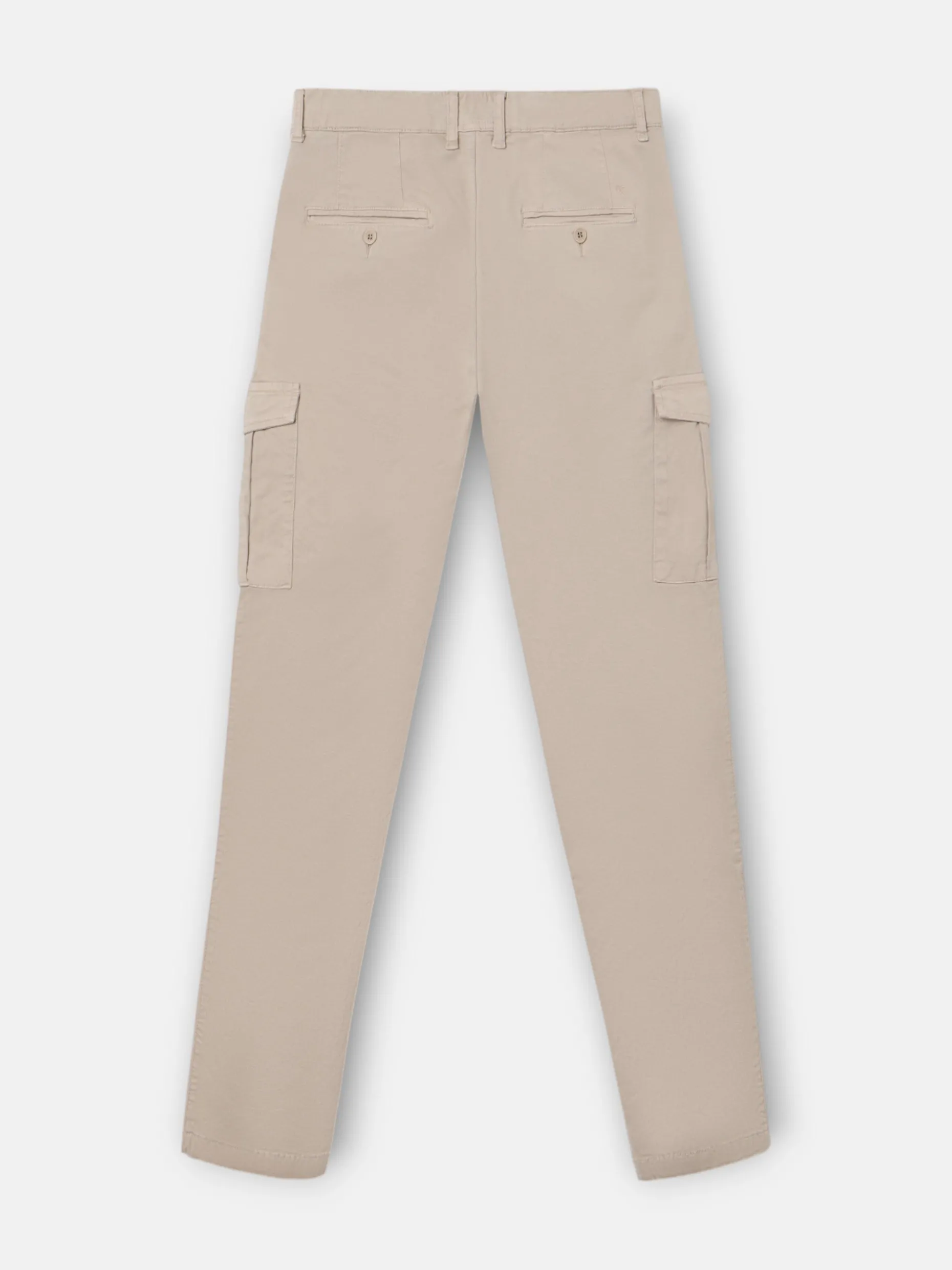 Pantalon jogger cargo pinza beige
