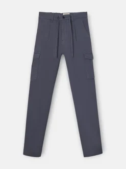 Pantalon jogger cargo pinza azul marino