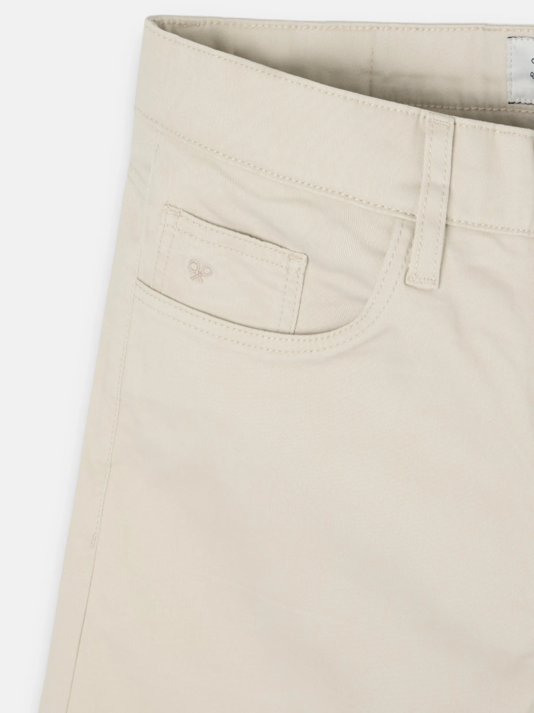 Pantalon sport cinco bolsillos casual beige