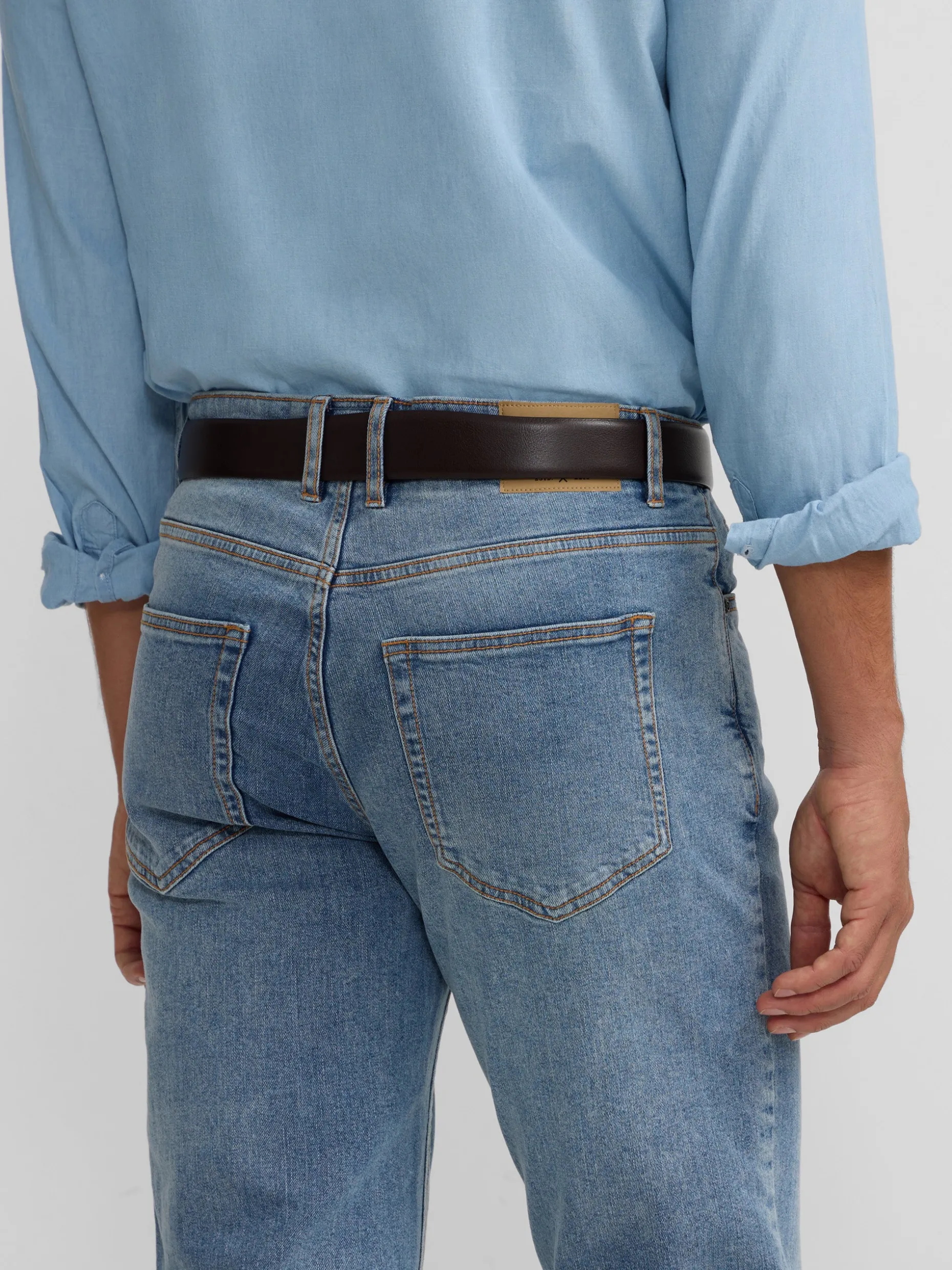Pantalon sport denim azul medio