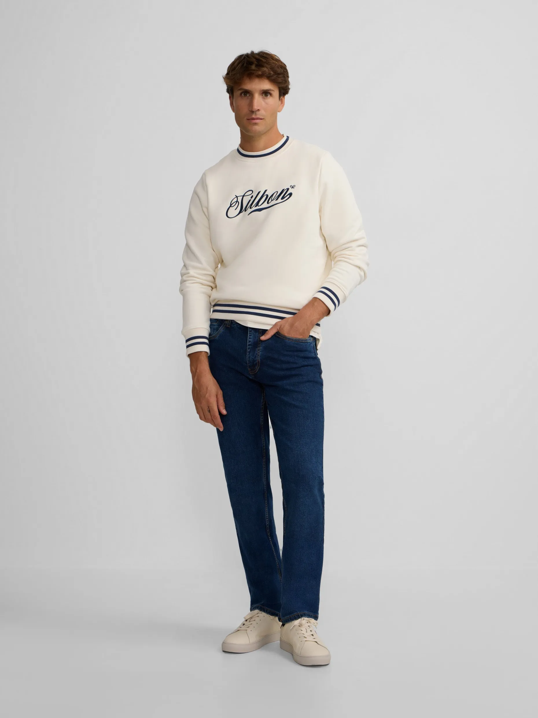 Pantalon sport denim azul oscuro