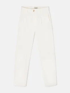 Pantalon sport pinza recto beige
