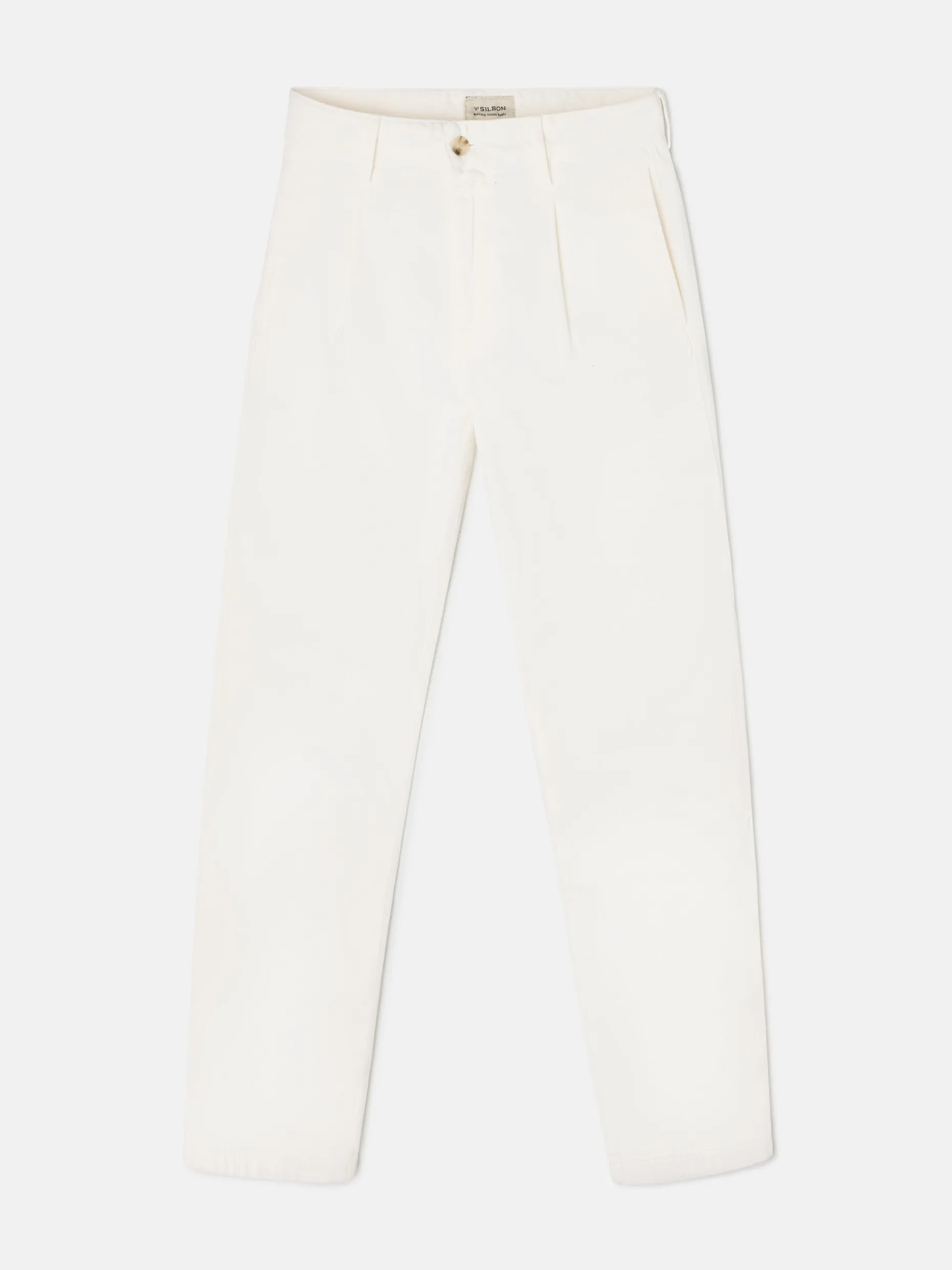 Pantalon sport pinza recto beige