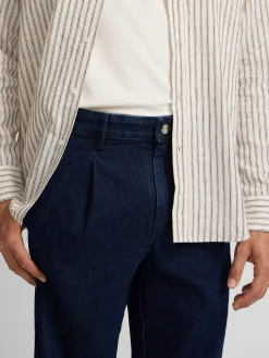Pantalon sport pinza recto denim