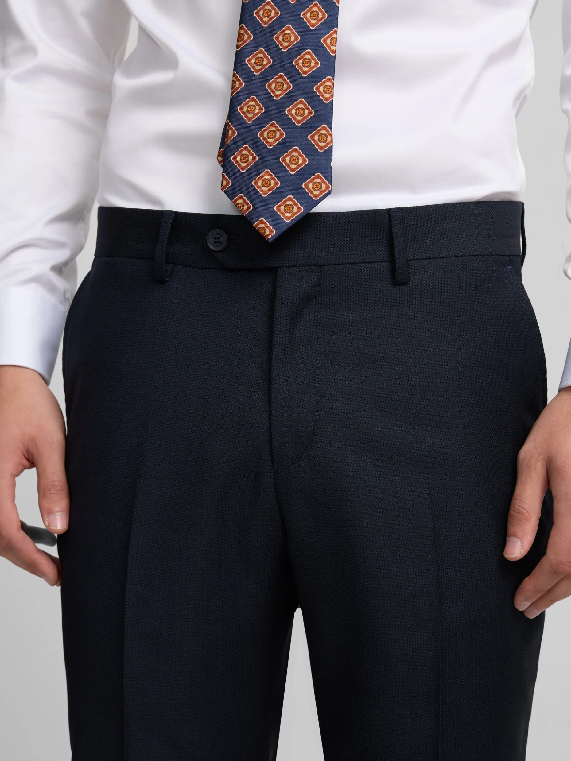 Pantalon suit ojo de perdiz navy