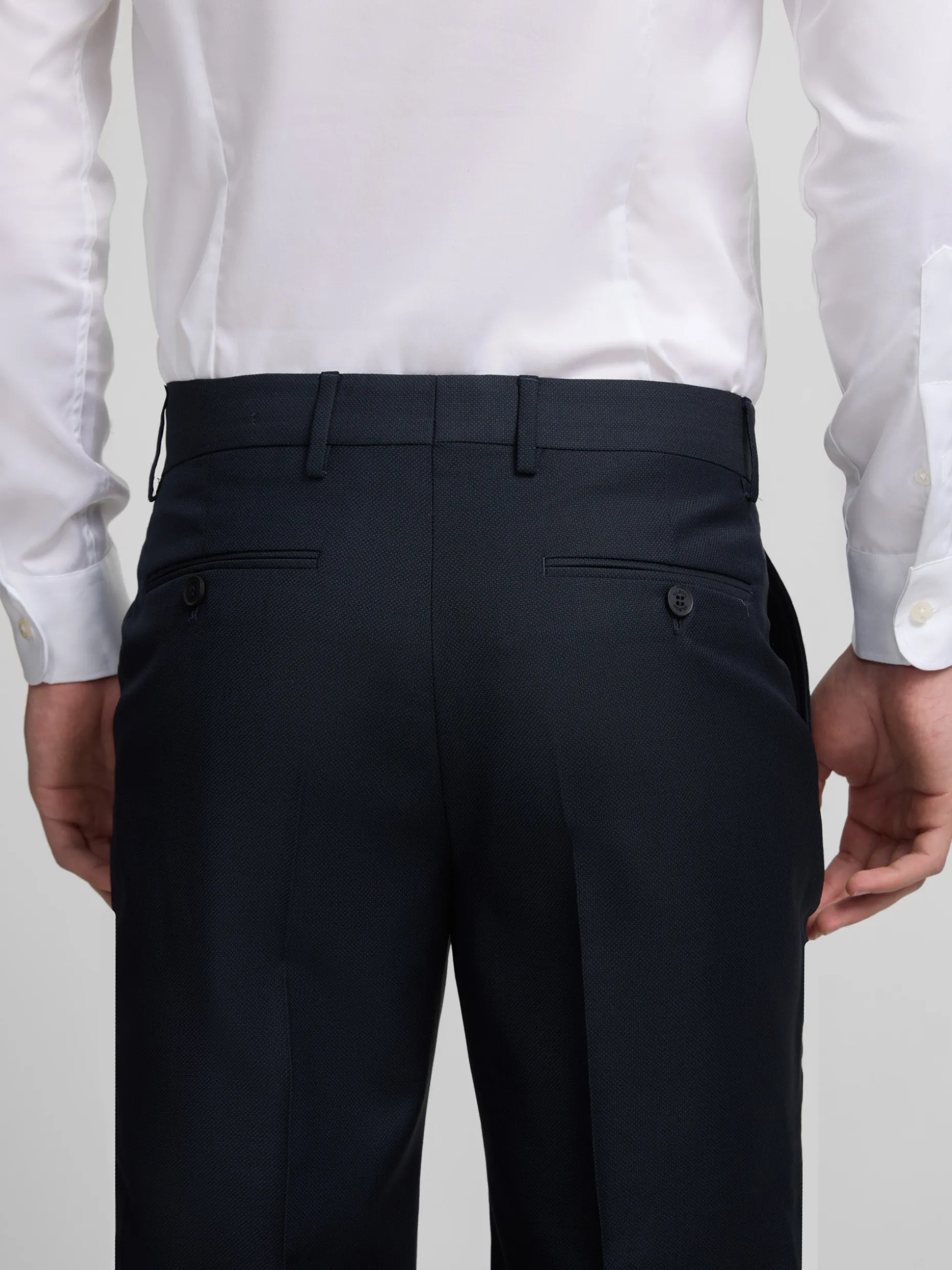 Pantalon suit ojo de perdiz navy