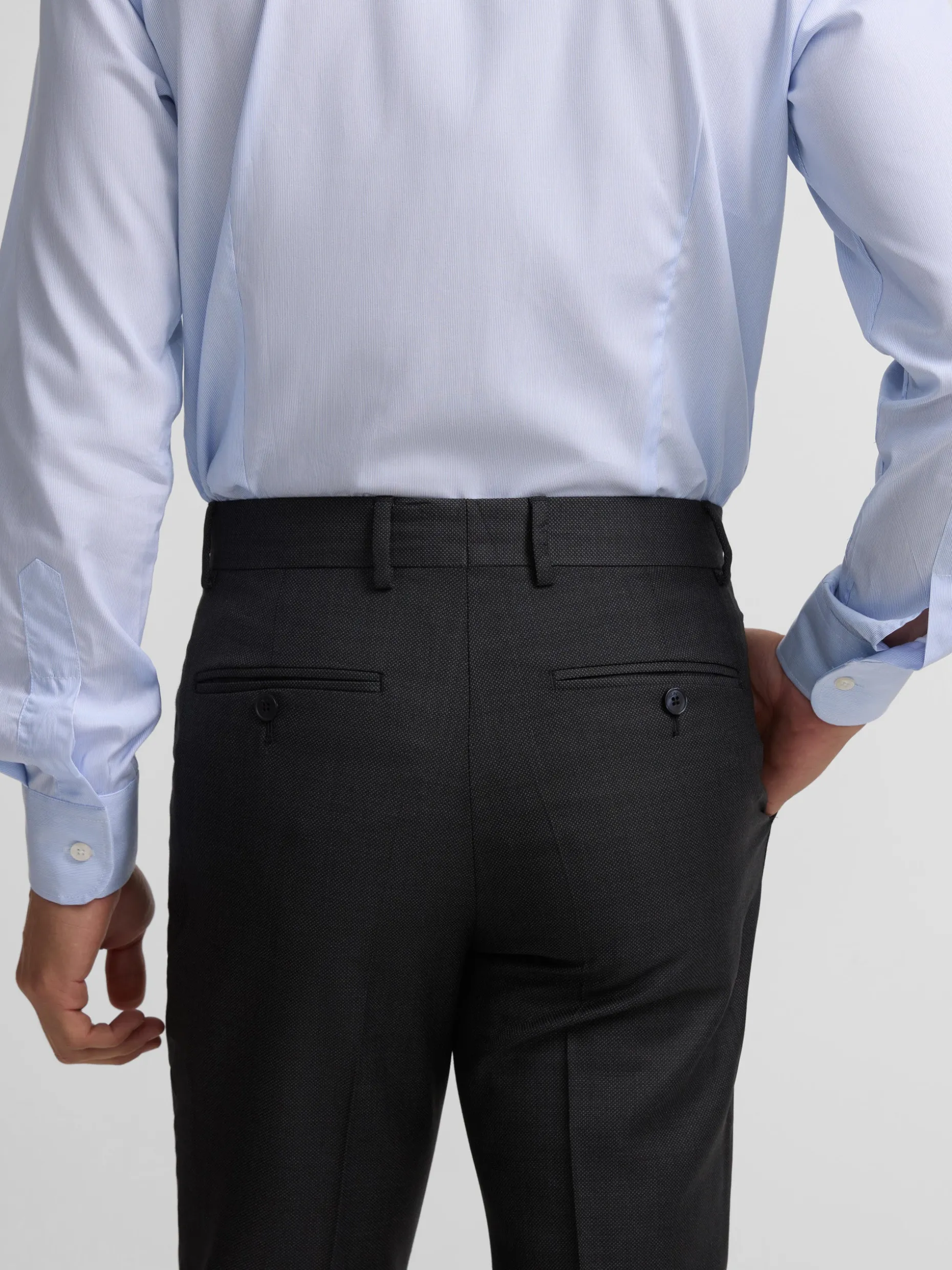 Pantalon suit ojo de perdiz gris