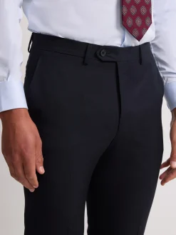 Pantalon traje clasico espiga azul marino
