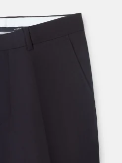 Pantalon traje clasico espiga azul marino