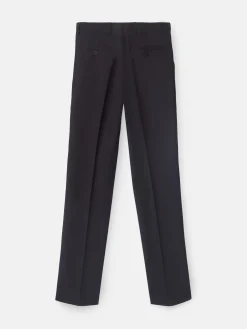 Pantalon traje clasico espiga azul marino