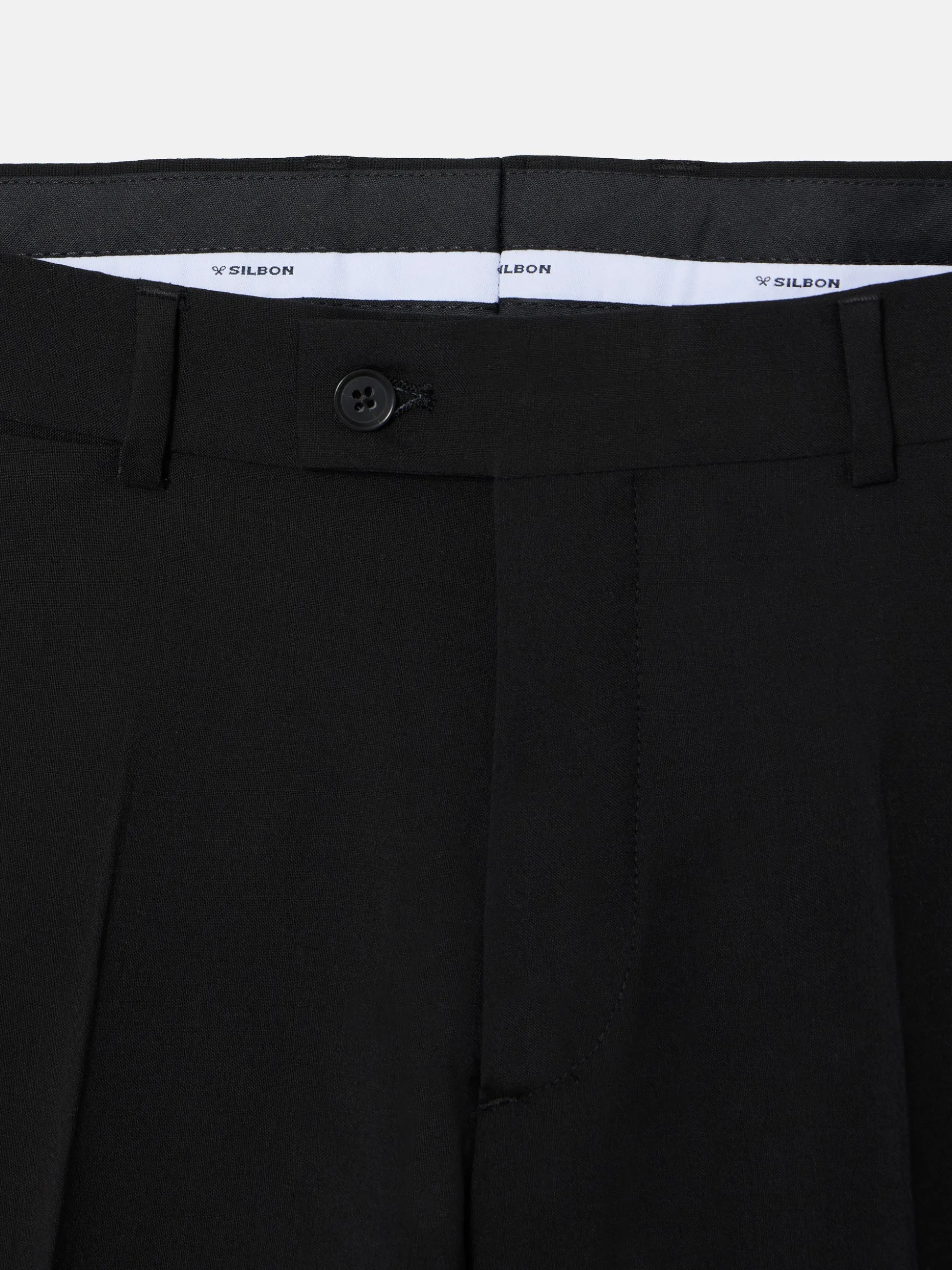Pantalon traje clasico negro