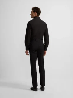 Pantalon traje clasico negro