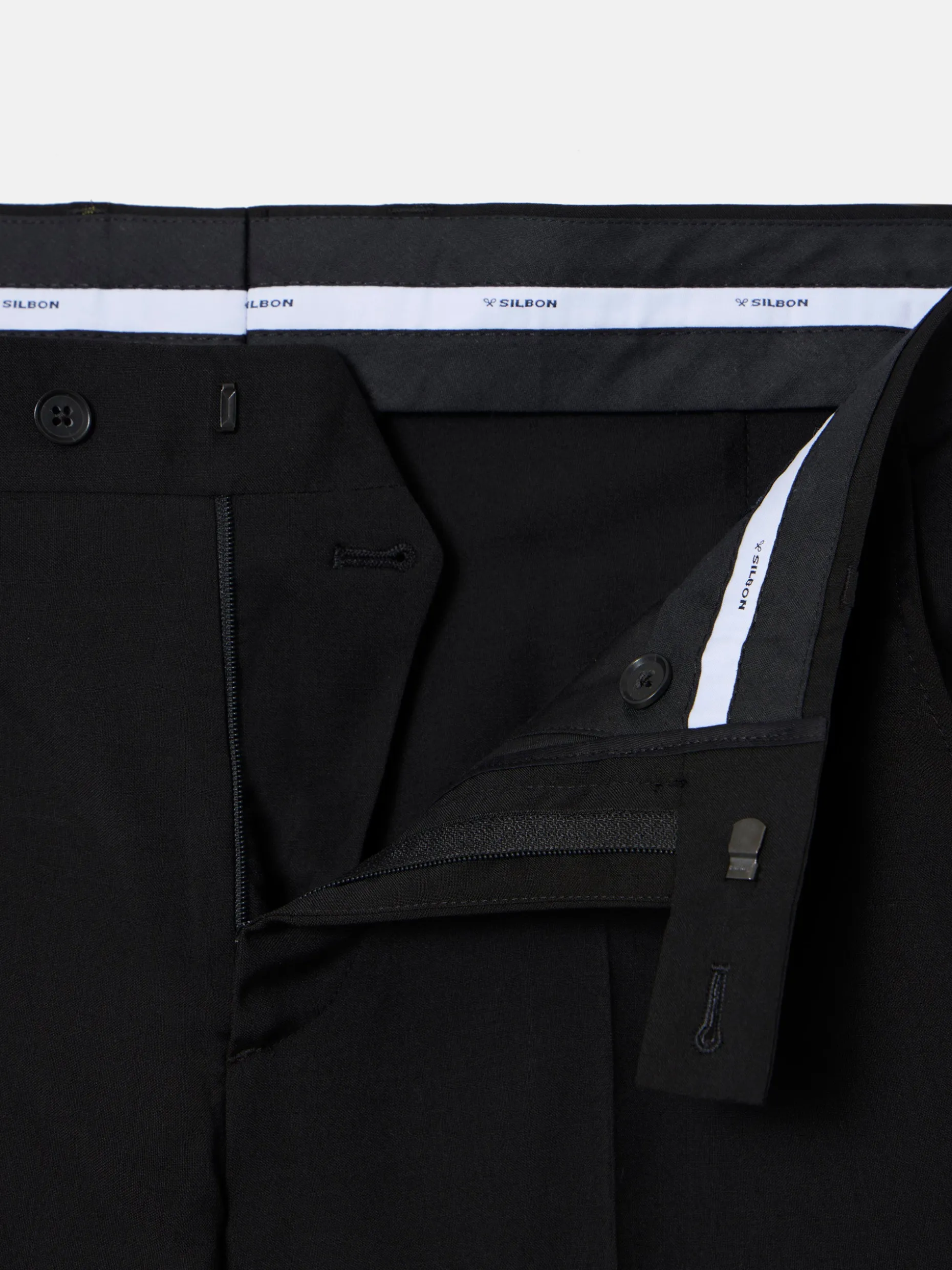 Pantalon traje clasico negro