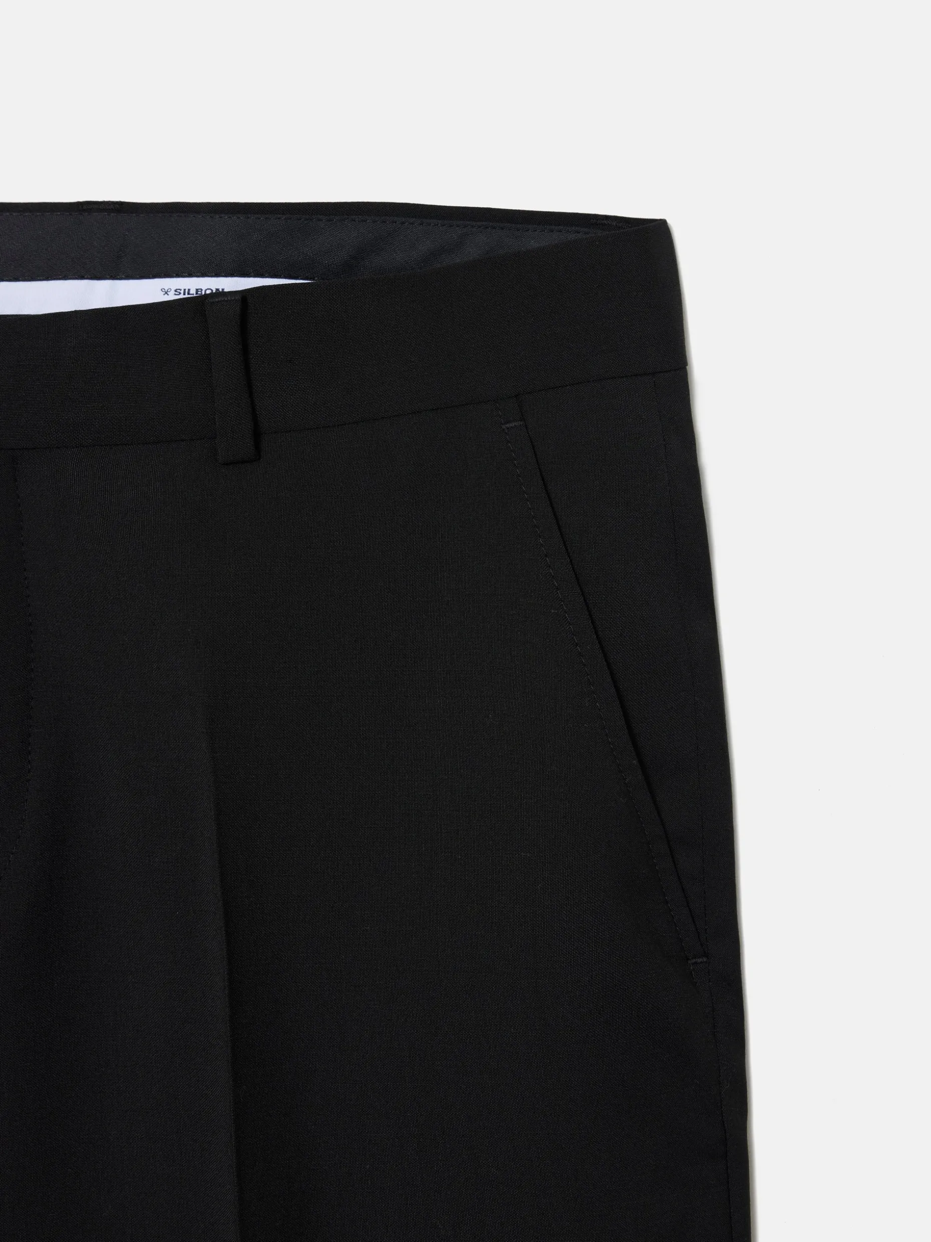 Pantalon traje clasico negro