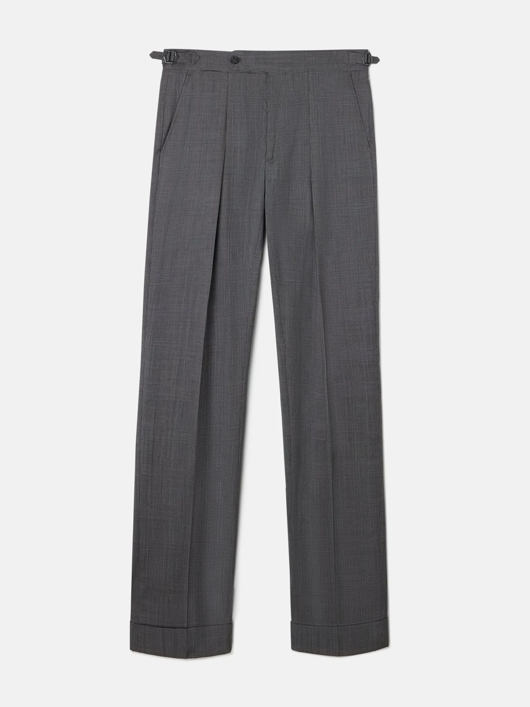 Pantalon traje clasico principe de gales gris