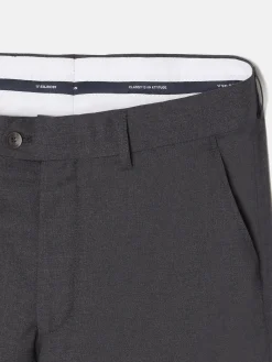 Pantalon traje cruzado stretch gris
