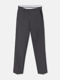 Pantalon traje cruzado stretch gris