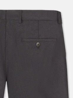 Pantalon traje cruzado stretch gris
