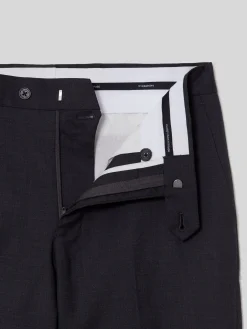 Pantalon traje natural stretch gris