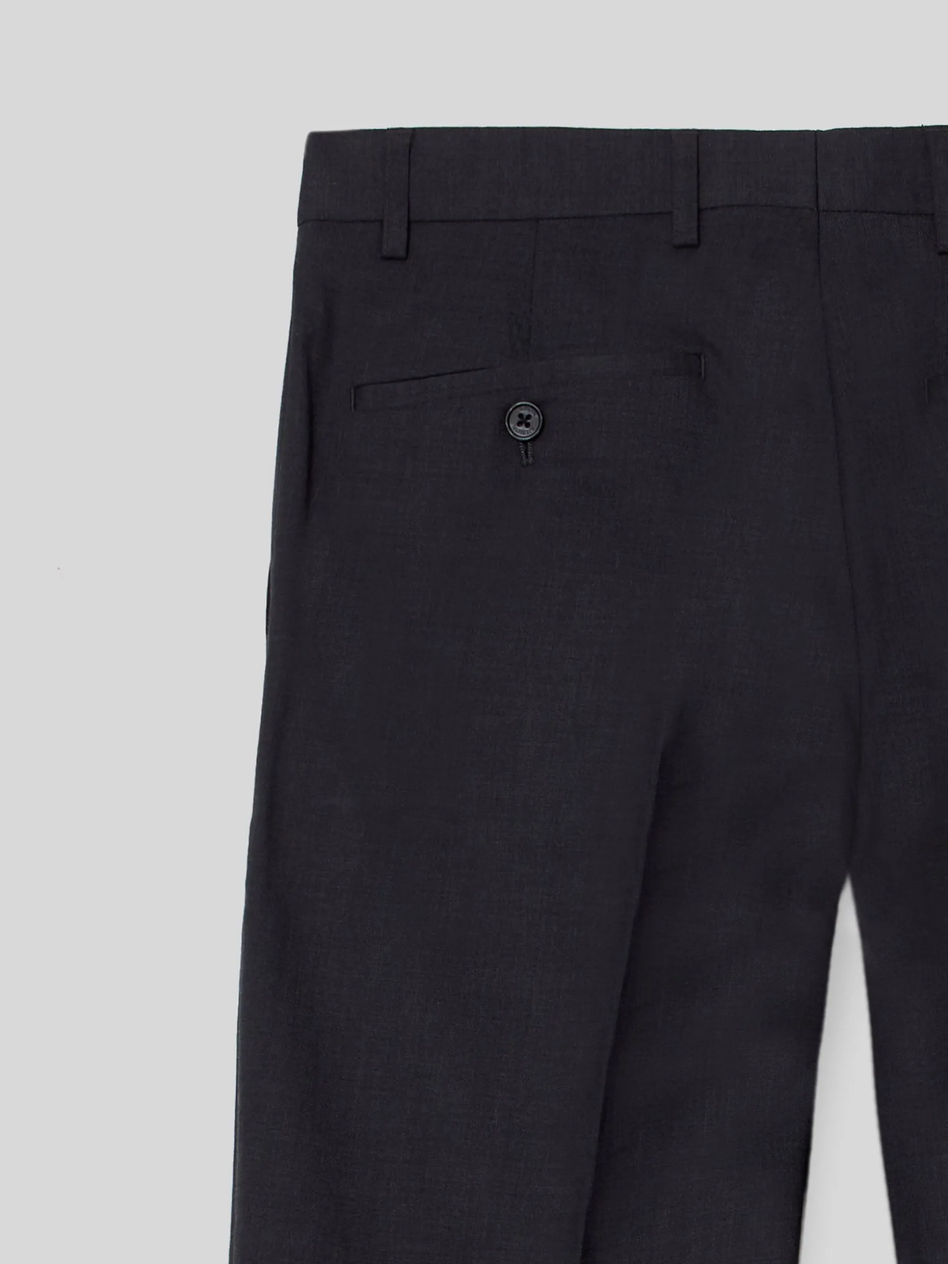 Pantalon traje natural stretch gris