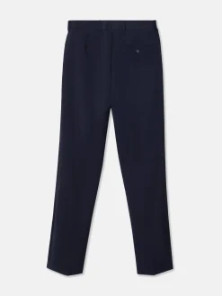 Pantalon traje natural stretch azul claro