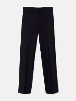 Pantalon traje natural stretch dark navy