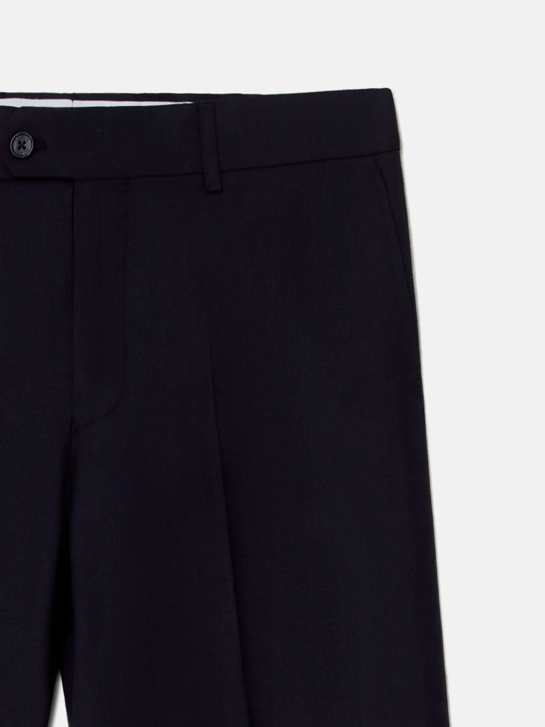 Pantalon traje natural stretch dark navy