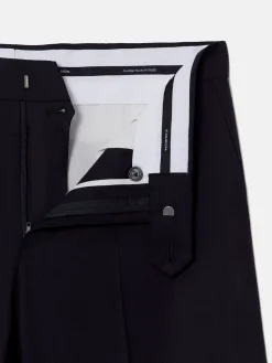 Pantalon traje natural stretch dark navy