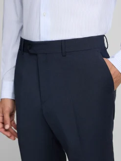 Pantalon vestir classic azul medio