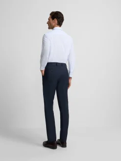 Pantalon vestir classic azul medio