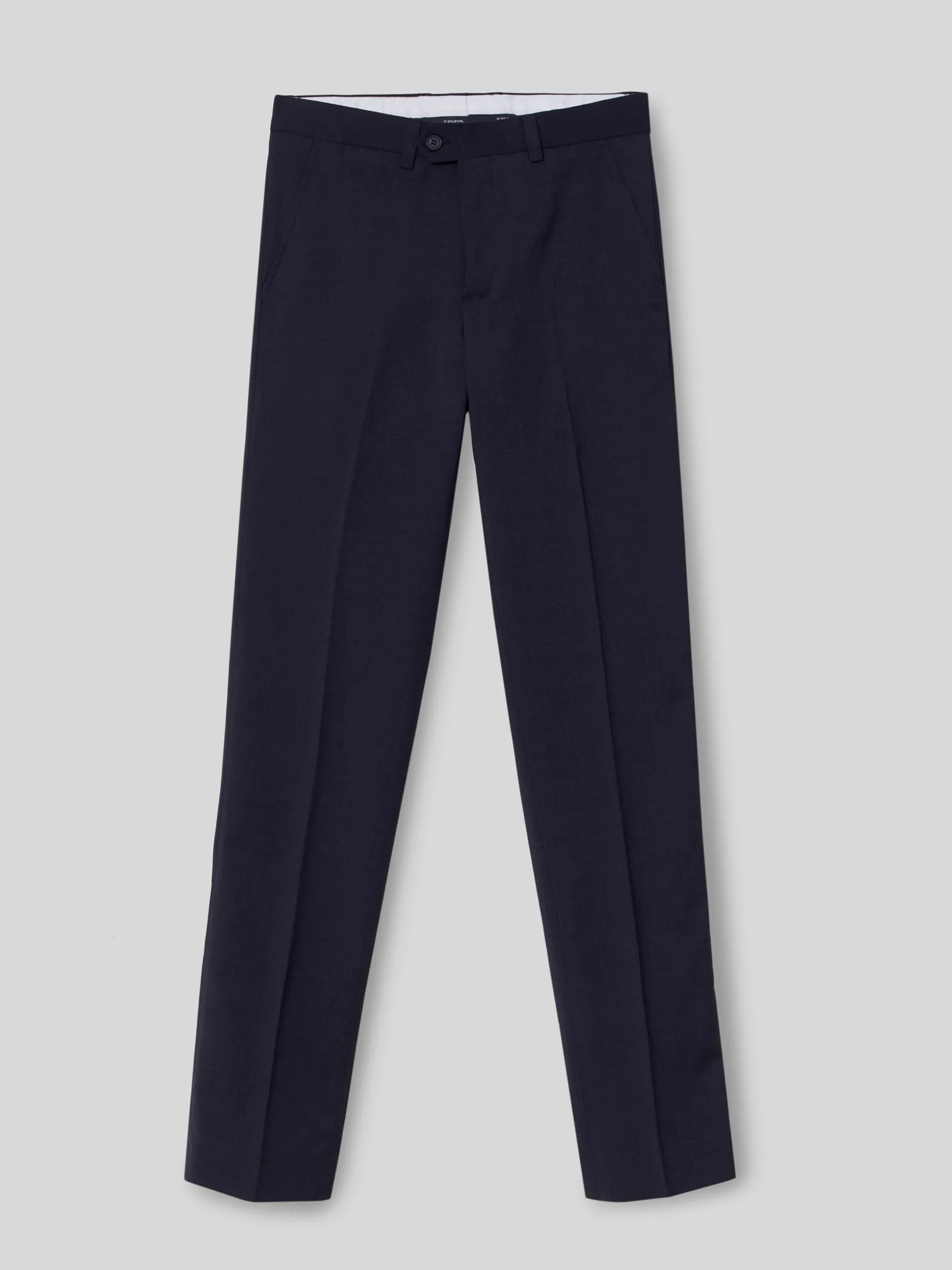 Pantalon vestir classic azul medio