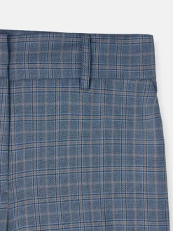 Pantalon vestir cuadros azules