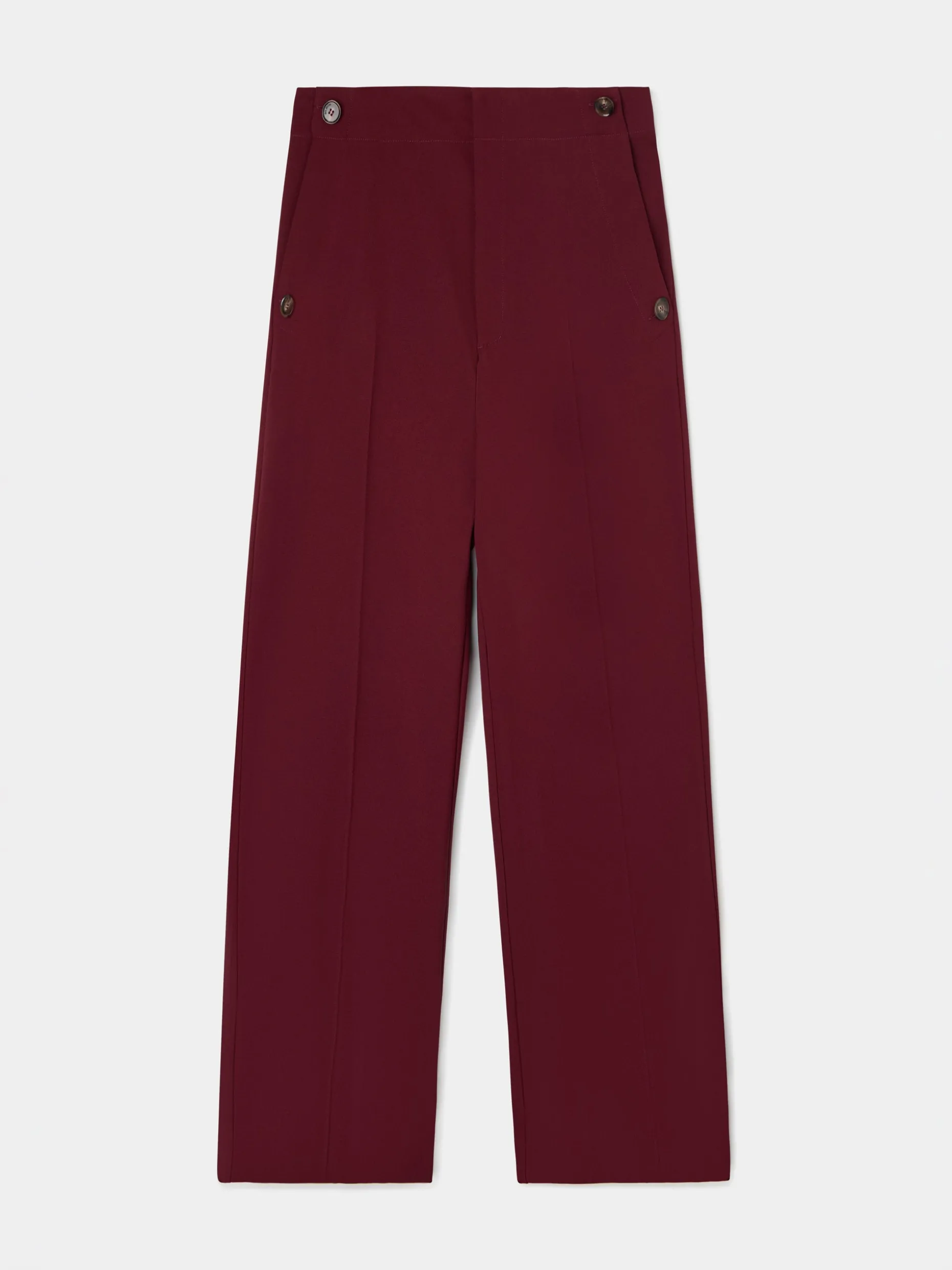 Pantalon vestir marinero burdeos