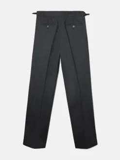 Pantalon vestir pinzas gris marengo