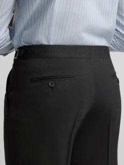 Pantalon vestir pinzas gris oscuro