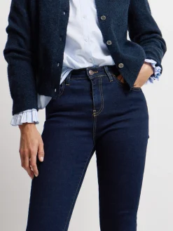 Pantalon woman boot cut azul marino