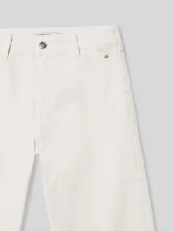 Pantalon woman culotte bolsillos crudo