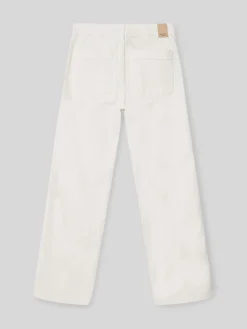 Pantalon woman culotte bolsillos crudo