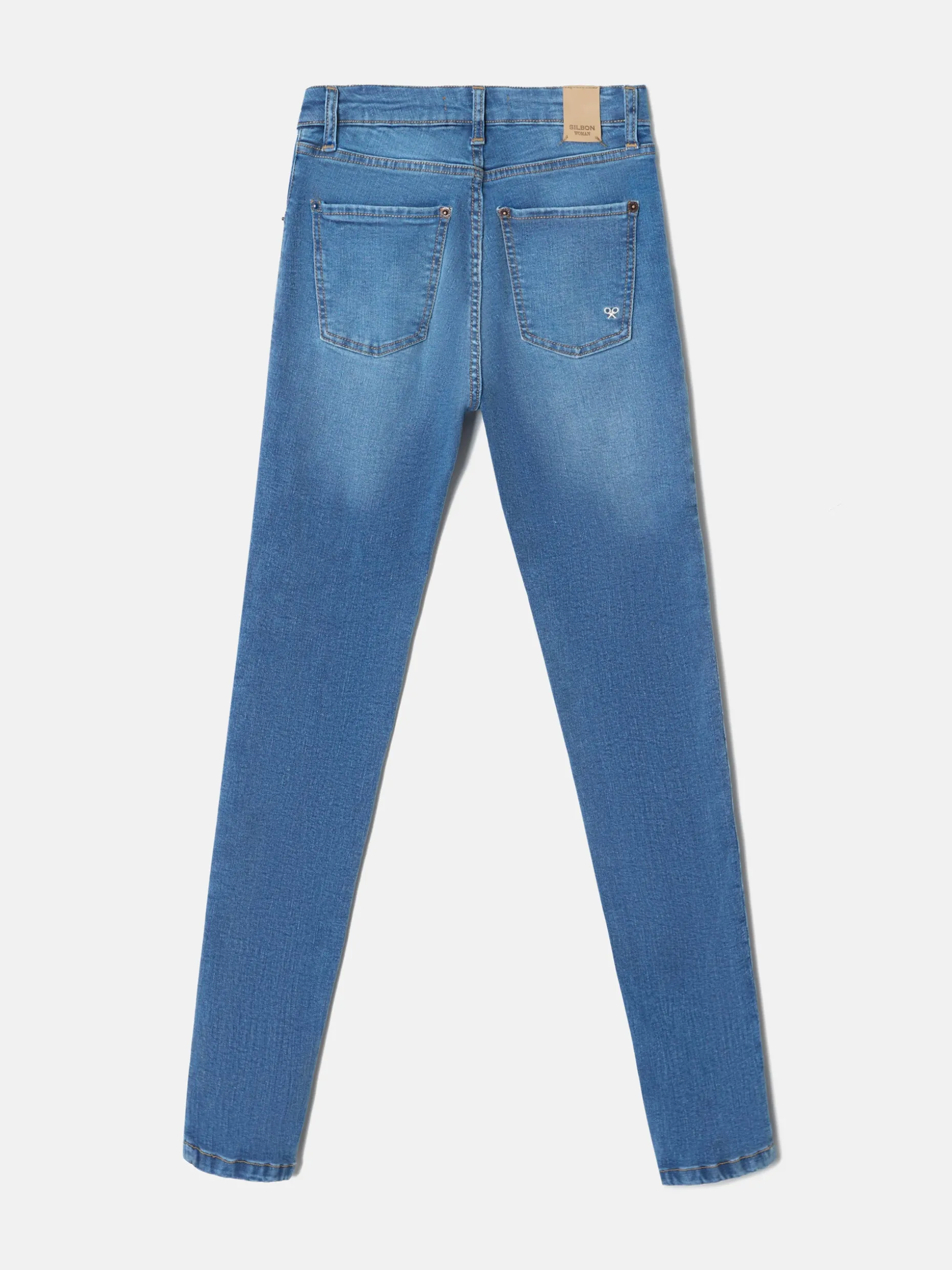 Pantalon woman slim fit denim medio