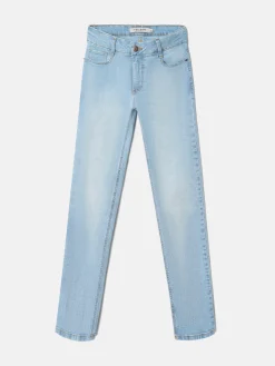 Pantalon woman slim fit denim claro