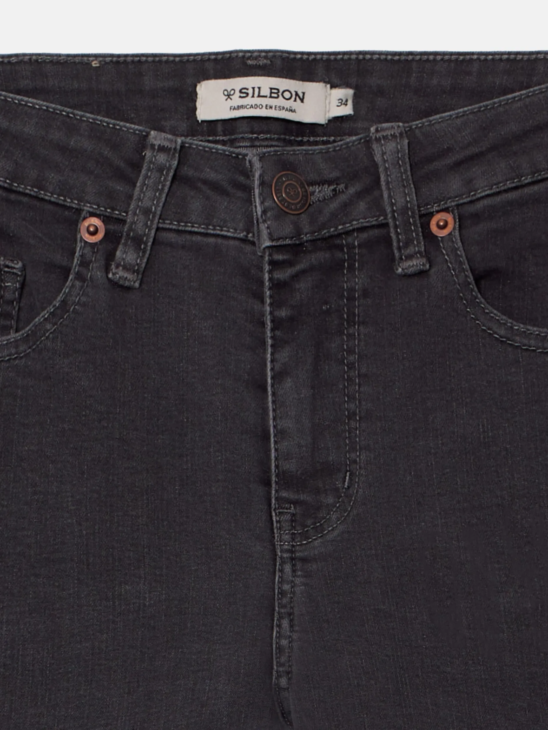 Pantalon woman slim fit gris
