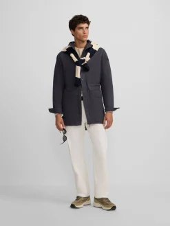 Parka casual azul marino