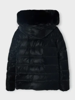 Parka corta acolchada negra