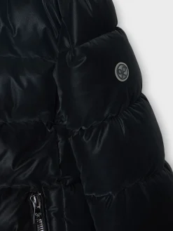 Parka corta acolchada negra