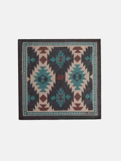 Pañuelo estampado etnico marron