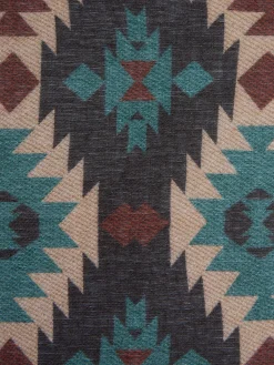 Pañuelo estampado etnico marron